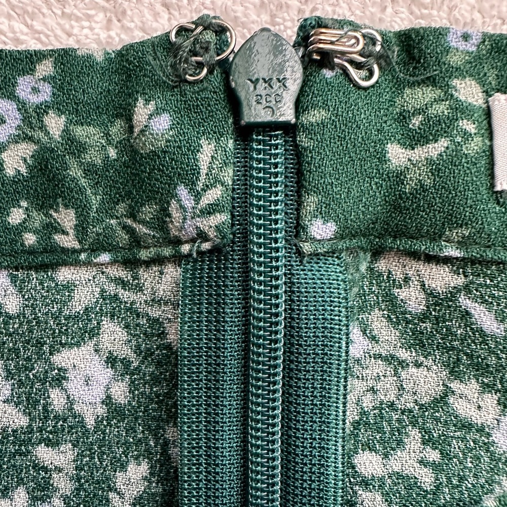Reformation Green Floral Midi Skirt - Picture 4 of 4